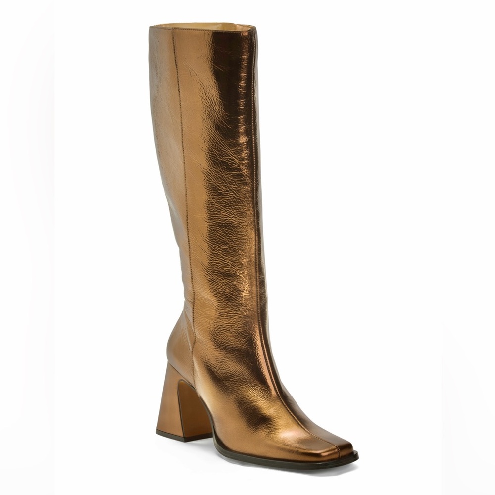 Ana Palma bronze leather boots size 40new in box. Fits me im a size 9/9.5